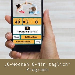 6-Wochen Programm - 6 Minuten täglich mit der App trainieren